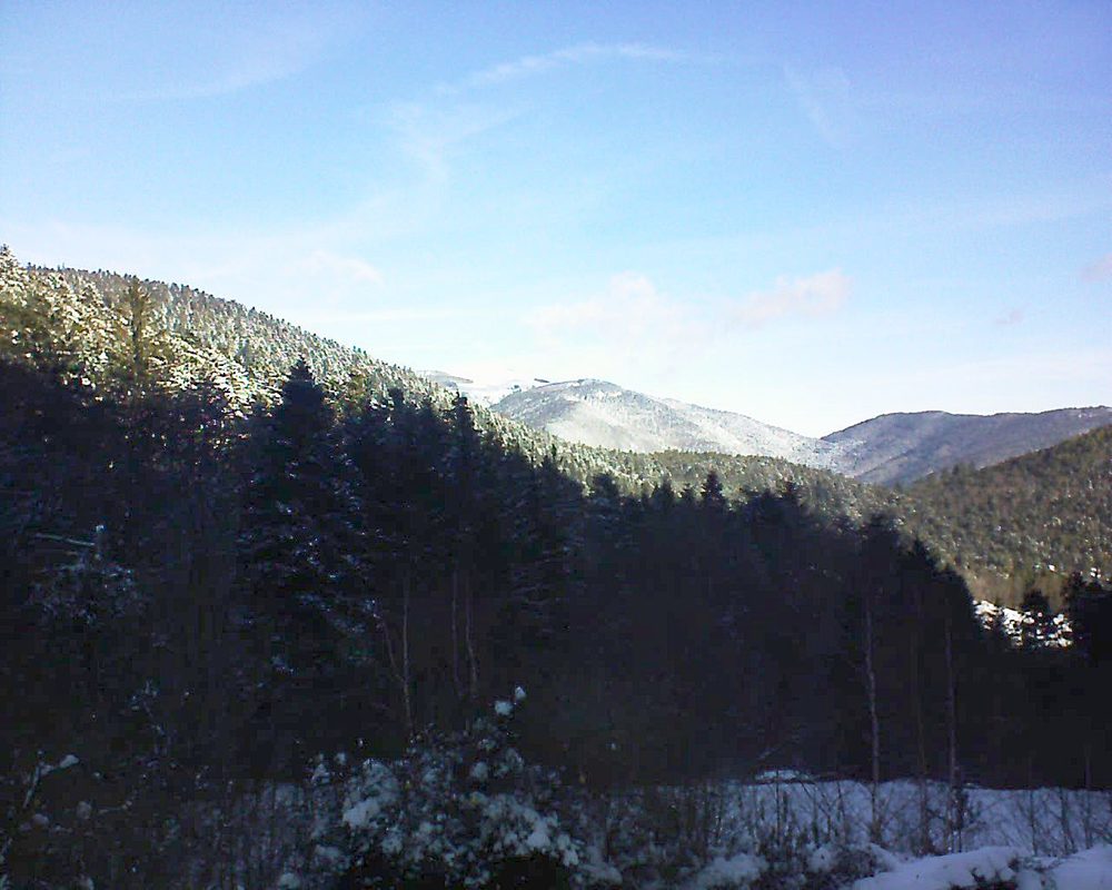 Le petit ballon vu depuis le Domaine Langmatt à Murbach le 29.01.2019 à 10:30 Le petit ballon (Alsace, Vosges) le 29.01.2019 à 10:30