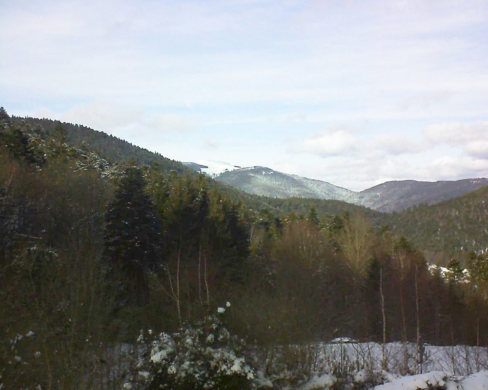 Le petit ballon vu depuis le Domaine Langmatt à Murbach le 29.01.2019 à 14:30 Le petit ballon (Alsace, Vosges) le 29.01.2019 à 14:30