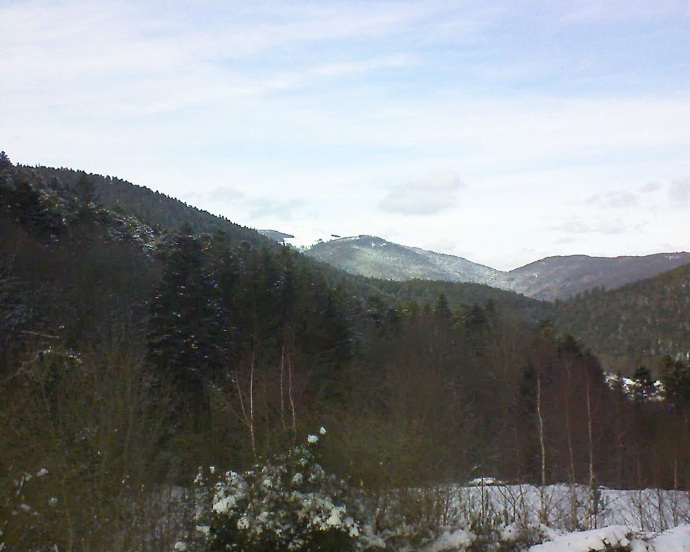 Le petit ballon vu depuis le Domaine Langmatt à Murbach le 29.01.2019 à 15:00 Le petit ballon (Alsace, Vosges) le 29.01.2019 à 15:00