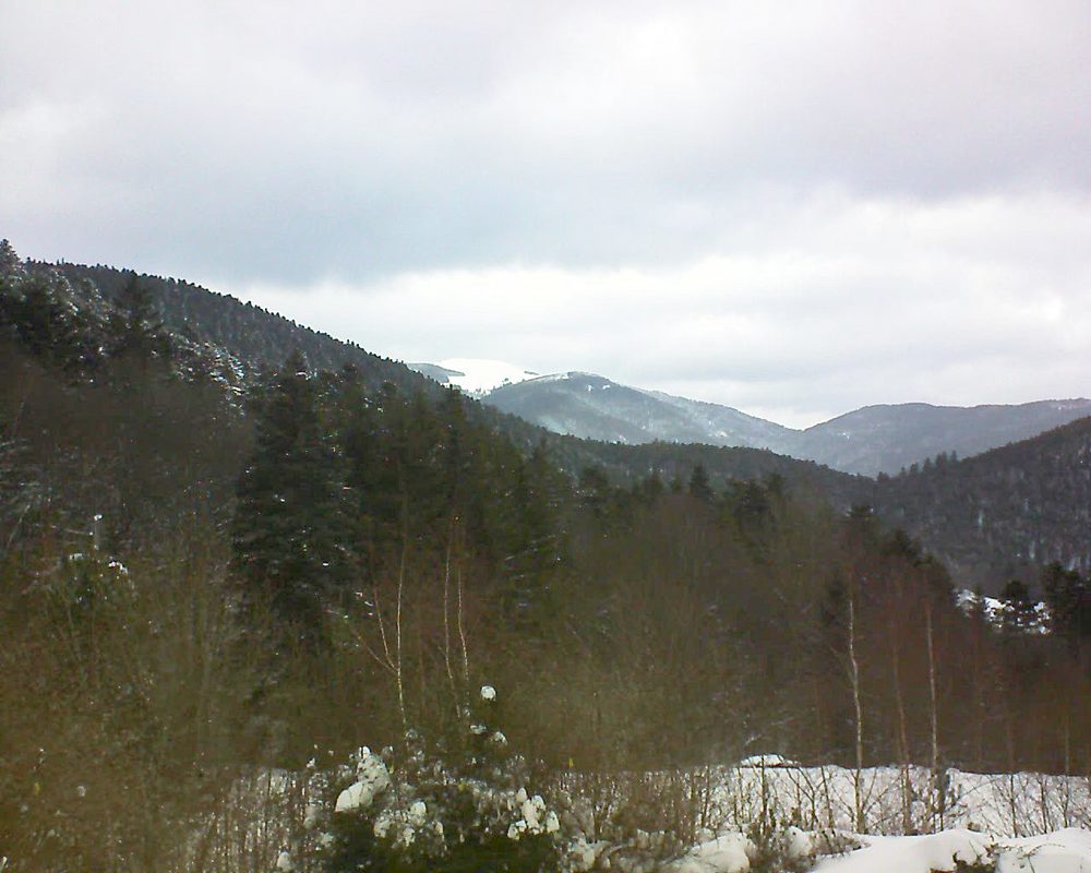Le petit ballon vu depuis le Domaine Langmatt à Murbach le 30.01.2019 à 15:30 Le petit ballon (Alsace, Vosges) le 30.01.2019 à 15:30