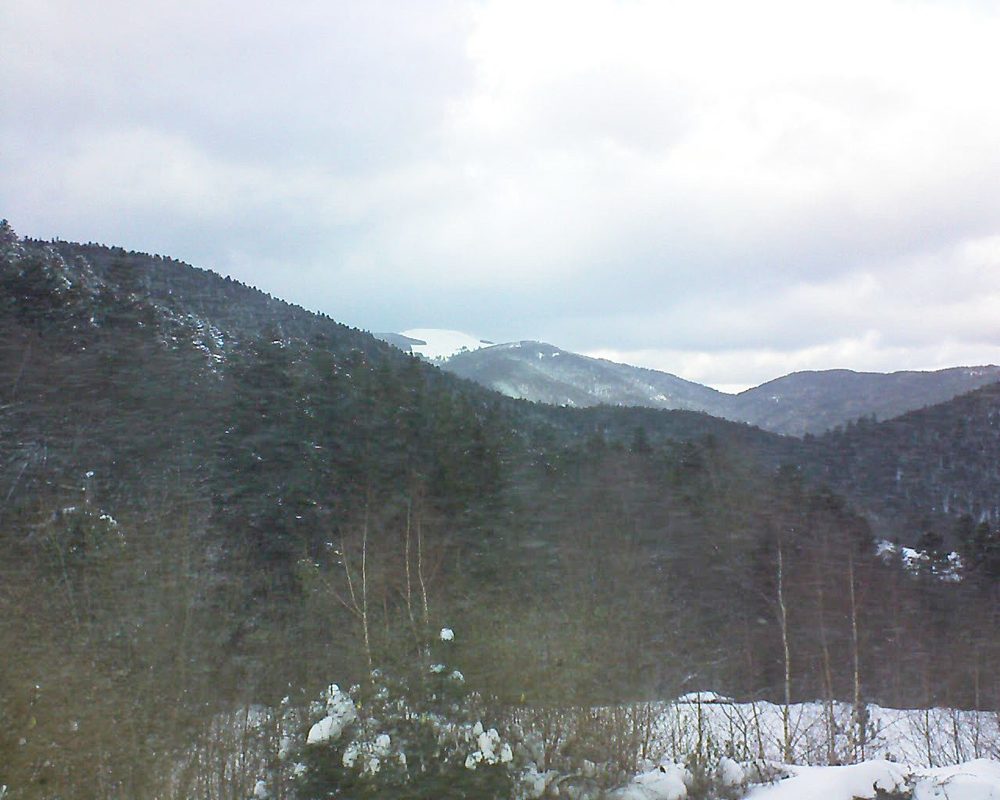 Le petit ballon vu depuis le Domaine Langmatt à Murbach le 30.01.2019 à 16:00 Le petit ballon (Alsace, Vosges) le 30.01.2019 à 16:00