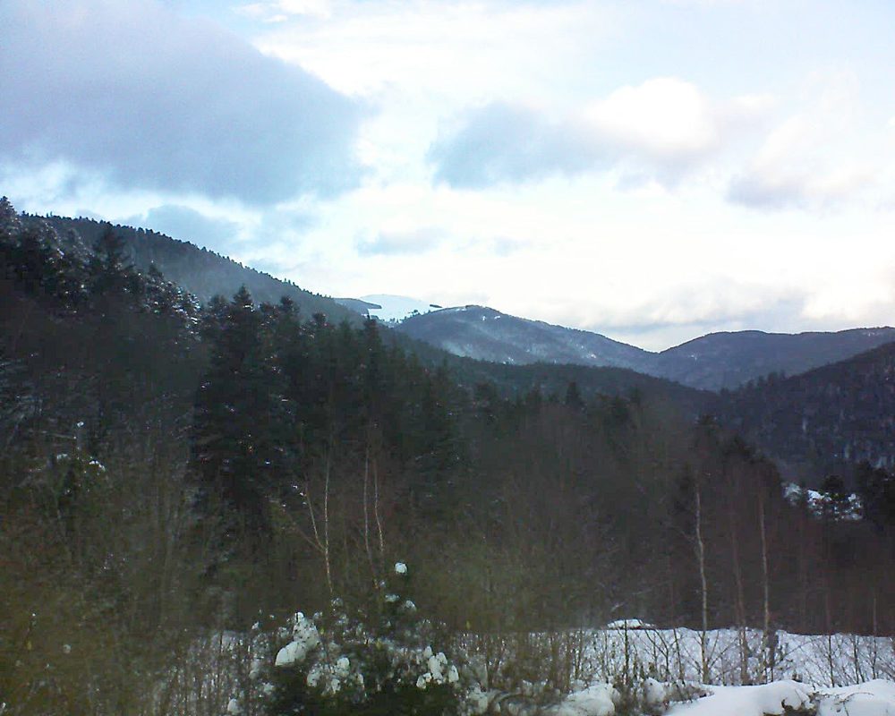 Le petit ballon vu depuis le Domaine Langmatt à Murbach le 30.01.2019 à 16:30 Le petit ballon (Alsace, Vosges) le 30.01.2019 à 16:30