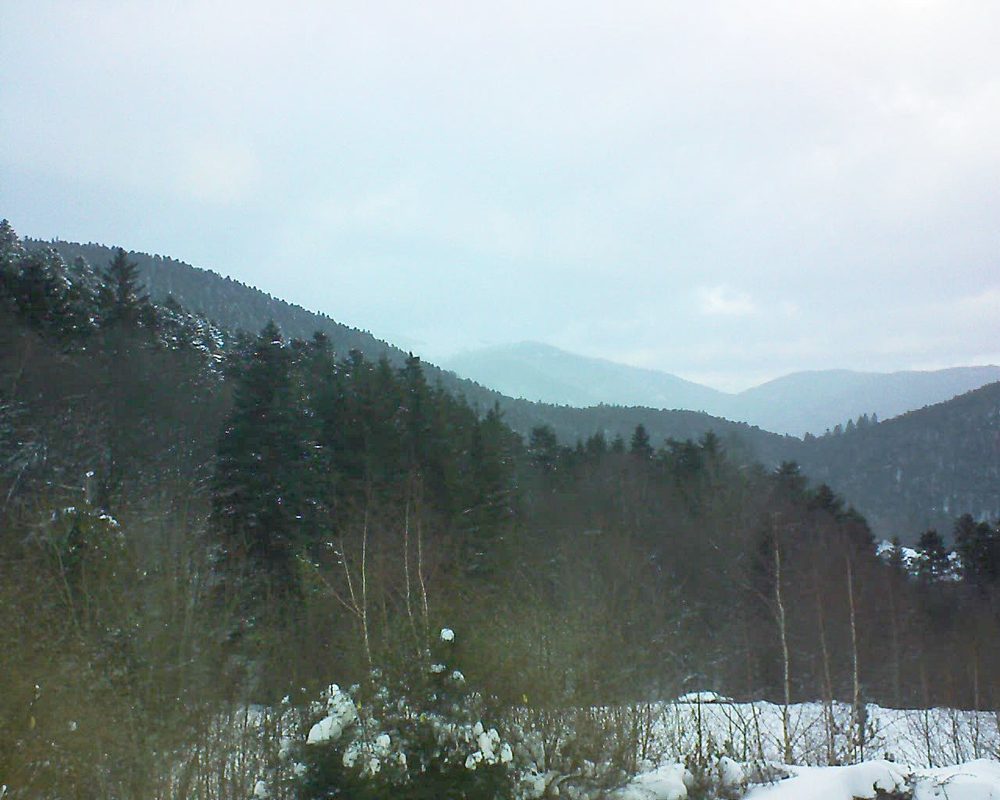 Le petit ballon vu depuis le Domaine Langmatt à Murbach le 30.01.2019 à 16:45 Le petit ballon (Alsace, Vosges) le 30.01.2019 à 16:45