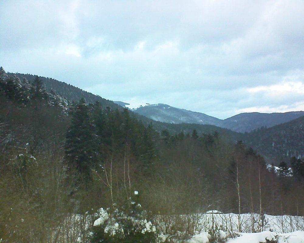 Le petit ballon vu depuis le Domaine Langmatt à Murbach le 30.01.2019 à 17:15 Le petit ballon (Alsace, Vosges) le 30.01.2019 à 17:15