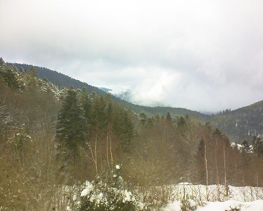 Le petit ballon vu depuis le Domaine Langmatt à Murbach le 31.01.2019 à 13:00 Le petit ballon (Alsace, Vosges) le 31.01.2019 à 13:00