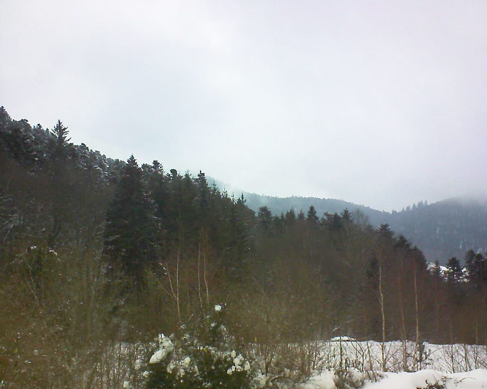 Le petit ballon vu depuis le Domaine Langmatt à Murbach le 31.01.2019 à 15:15 Le petit ballon (Alsace, Vosges) le 31.01.2019 à 15:15
