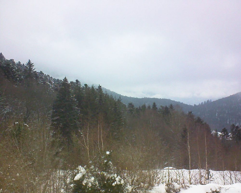 Le petit ballon vu depuis le Domaine Langmatt à Murbach le 31.01.2019 à 16:15 Le petit ballon (Alsace, Vosges) le 31.01.2019 à 16:15