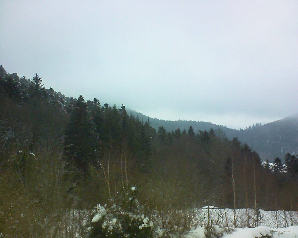 Le petit ballon vu depuis le Domaine Langmatt à Murbach le 31.01.2019 à 16:30 Le petit ballon (Alsace, Vosges) le 31.01.2019 à 16:30