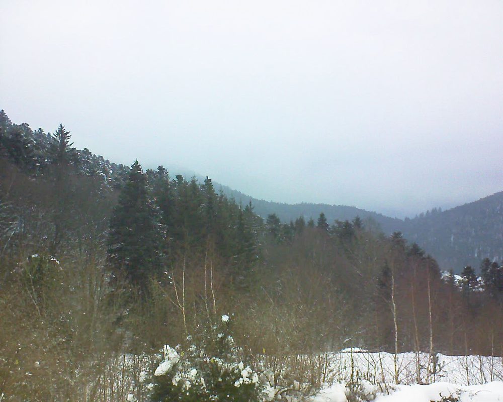 Le petit ballon vu depuis le Domaine Langmatt à Murbach le 31.01.2019 à 16:45 Le petit ballon (Alsace, Vosges) le 31.01.2019 à 16:45