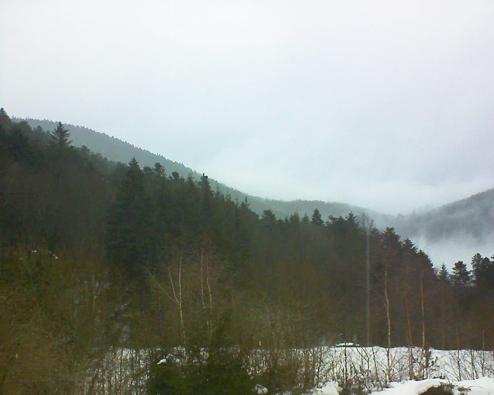 Le petit ballon vu depuis le Domaine Langmatt à Murbach le 01.02.2019 à 09:15 Le petit ballon (Alsace, Vosges) le 01.02.2019 à 09:15