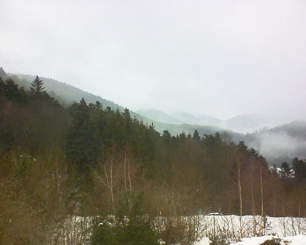 Le petit ballon vu depuis le Domaine Langmatt à Murbach le 01.02.2019 à 11:00 Le petit ballon (Alsace, Vosges) le 01.02.2019 à 11:00