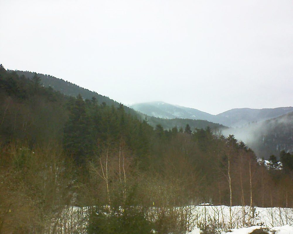 Le petit ballon vu depuis le Domaine Langmatt à Murbach le 01.02.2019 à 14:30 Le petit ballon (Alsace, Vosges) le 01.02.2019 à 14:30