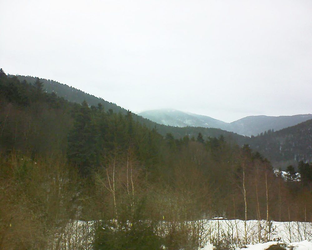 Le petit ballon vu depuis le Domaine Langmatt à Murbach le 01.02.2019 à 14:45 Le petit ballon (Alsace, Vosges) le 01.02.2019 à 14:45