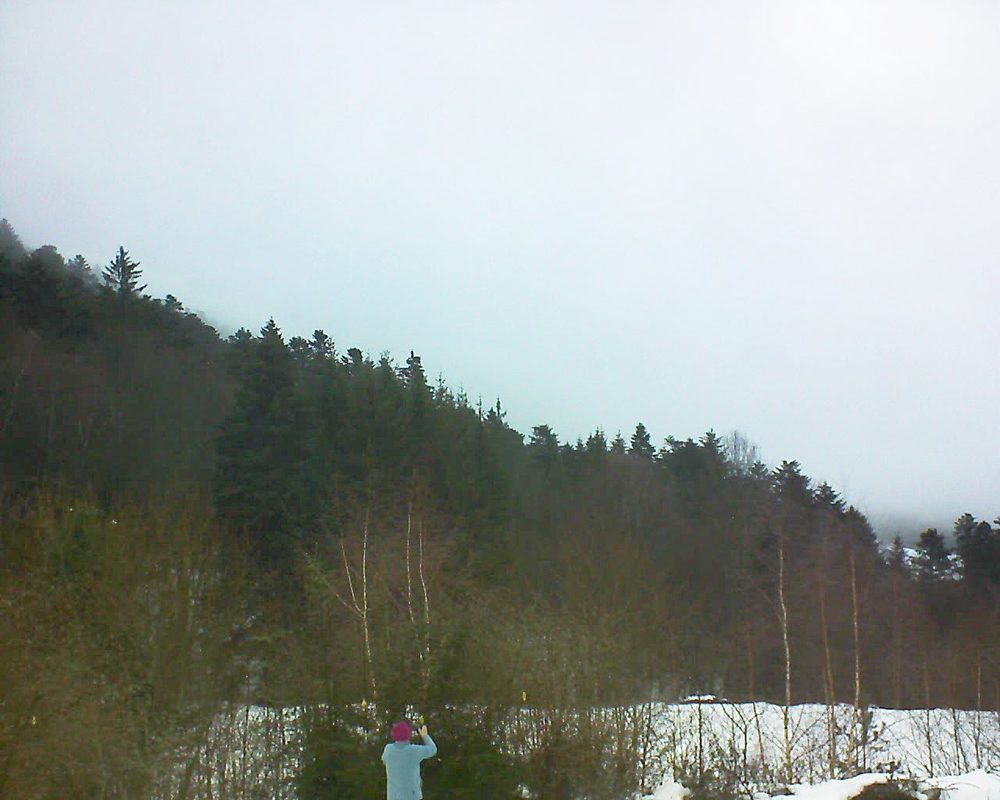 Le petit ballon vu depuis le Domaine Langmatt à Murbach le 01.02.2019 à 16:15 Le petit ballon (Alsace, Vosges) le 01.02.2019 à 16:15