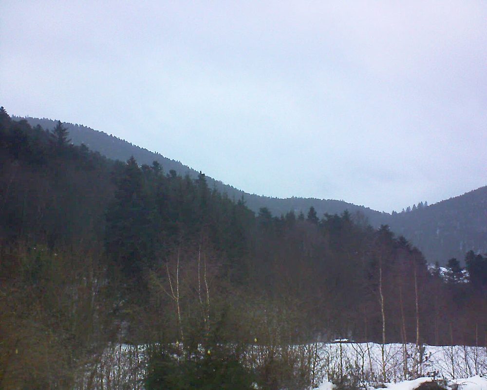 Le petit ballon vu depuis le Domaine Langmatt à Murbach le 01.02.2019 à 17:00 Le petit ballon (Alsace, Vosges) le 01.02.2019 à 17:00