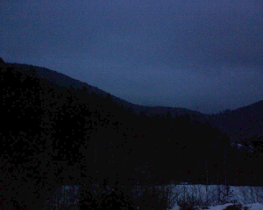 Le petit ballon vu depuis le Domaine Langmatt à Murbach le 01.02.2019 à 17:45 Le petit ballon (Alsace, Vosges) le 01.02.2019 à 17:45