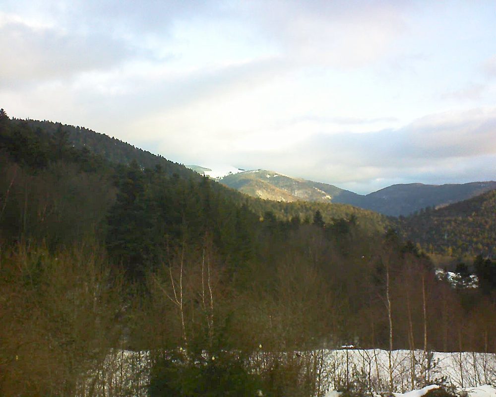 Le petit ballon vu depuis le Domaine Langmatt à Murbach le 02.02.2019 à 08:30 Le petit ballon (Alsace, Vosges) le 02.02.2019 à 08:30