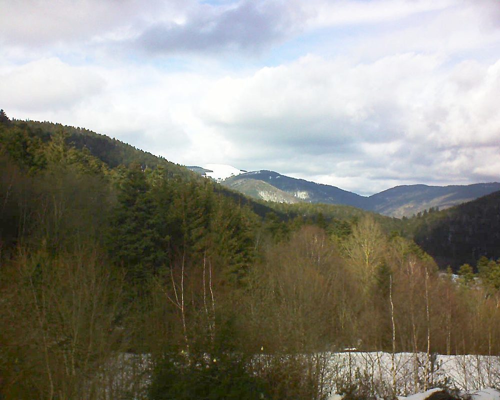 Le petit ballon vu depuis le Domaine Langmatt à Murbach le 02.02.2019 à 13:30 Le petit ballon (Alsace, Vosges) le 02.02.2019 à 13:30