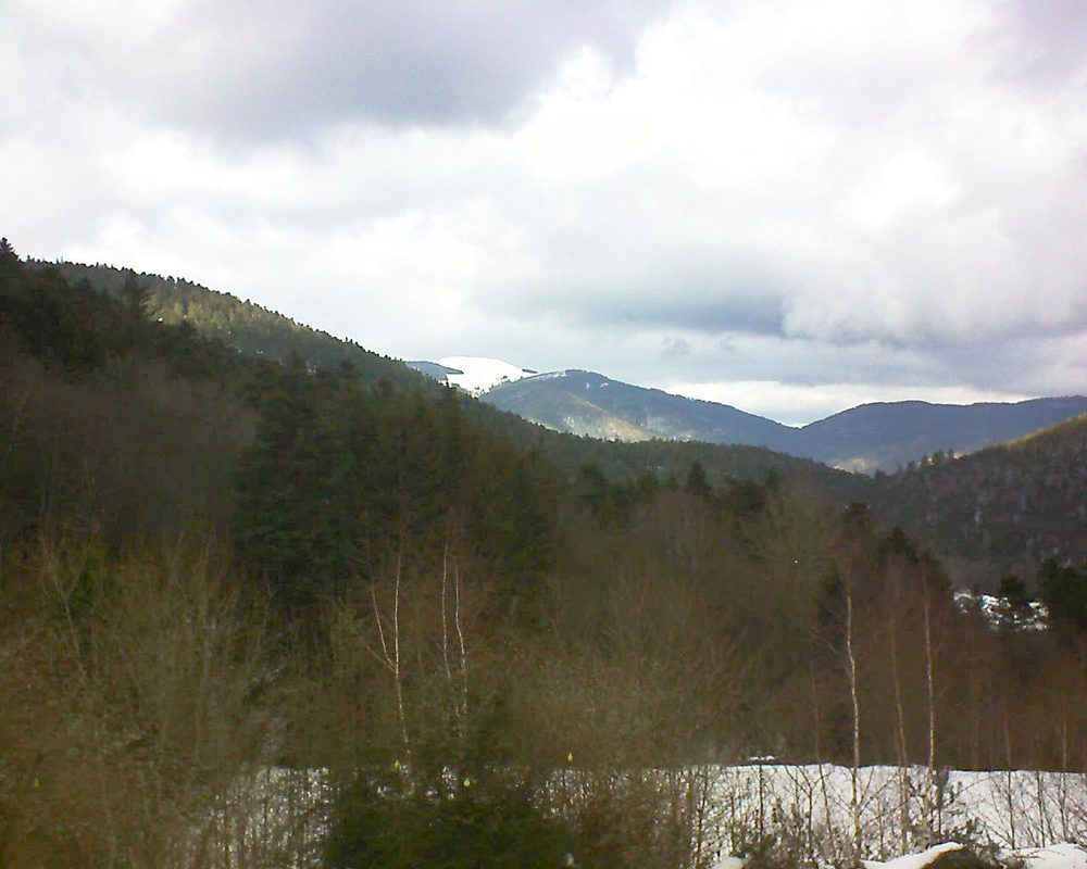 Le petit ballon vu depuis le Domaine Langmatt à Murbach le 02.02.2019 à 13:45 Le petit ballon (Alsace, Vosges) le 02.02.2019 à 13:45