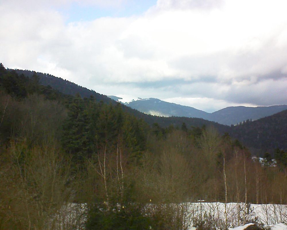 Le petit ballon vu depuis le Domaine Langmatt à Murbach le 02.02.2019 à 14:15 Le petit ballon (Alsace, Vosges) le 02.02.2019 à 14:15