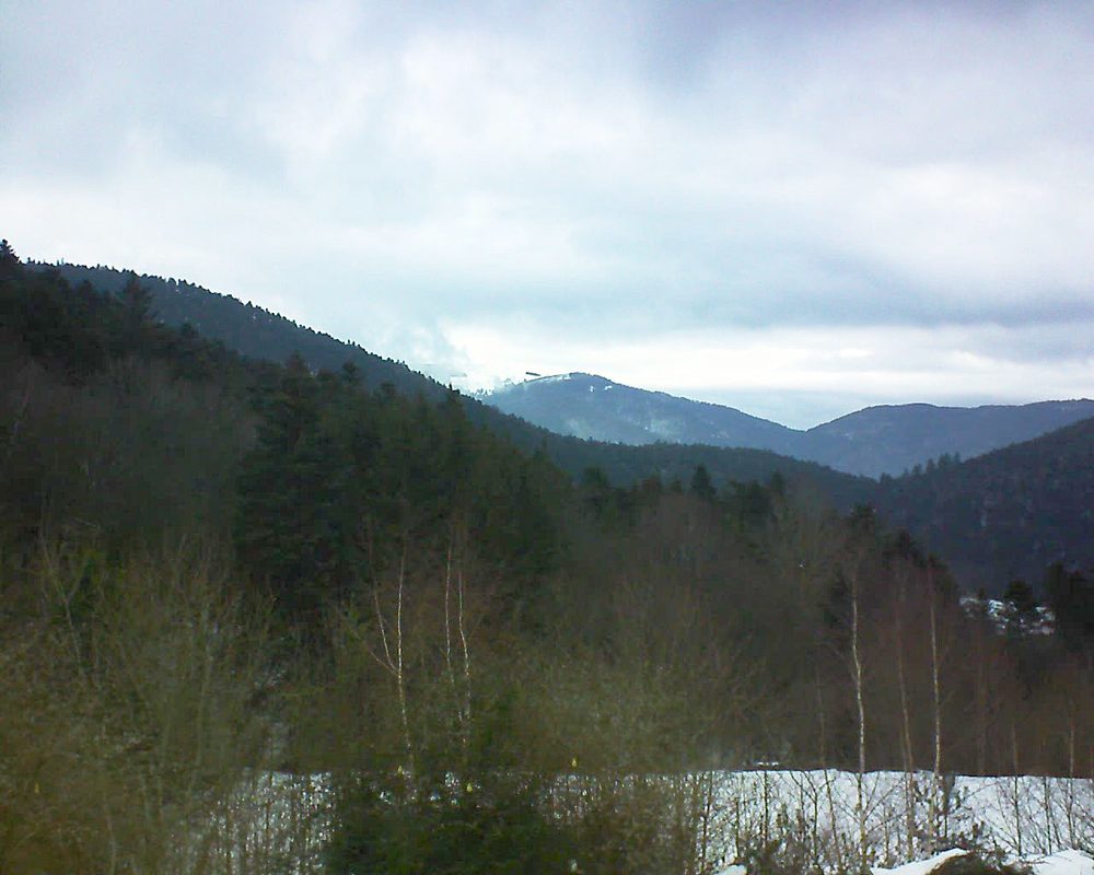 Le petit ballon vu depuis le Domaine Langmatt à Murbach le 02.02.2019 à 16:30 Le petit ballon (Alsace, Vosges) le 02.02.2019 à 16:30