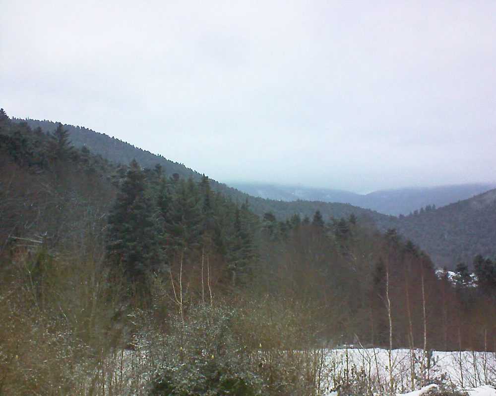 Le petit ballon vu depuis le Domaine Langmatt à Murbach le 03.02.2019 à 09:15 Le petit ballon (Alsace, Vosges) le 03.02.2019 à 09:15