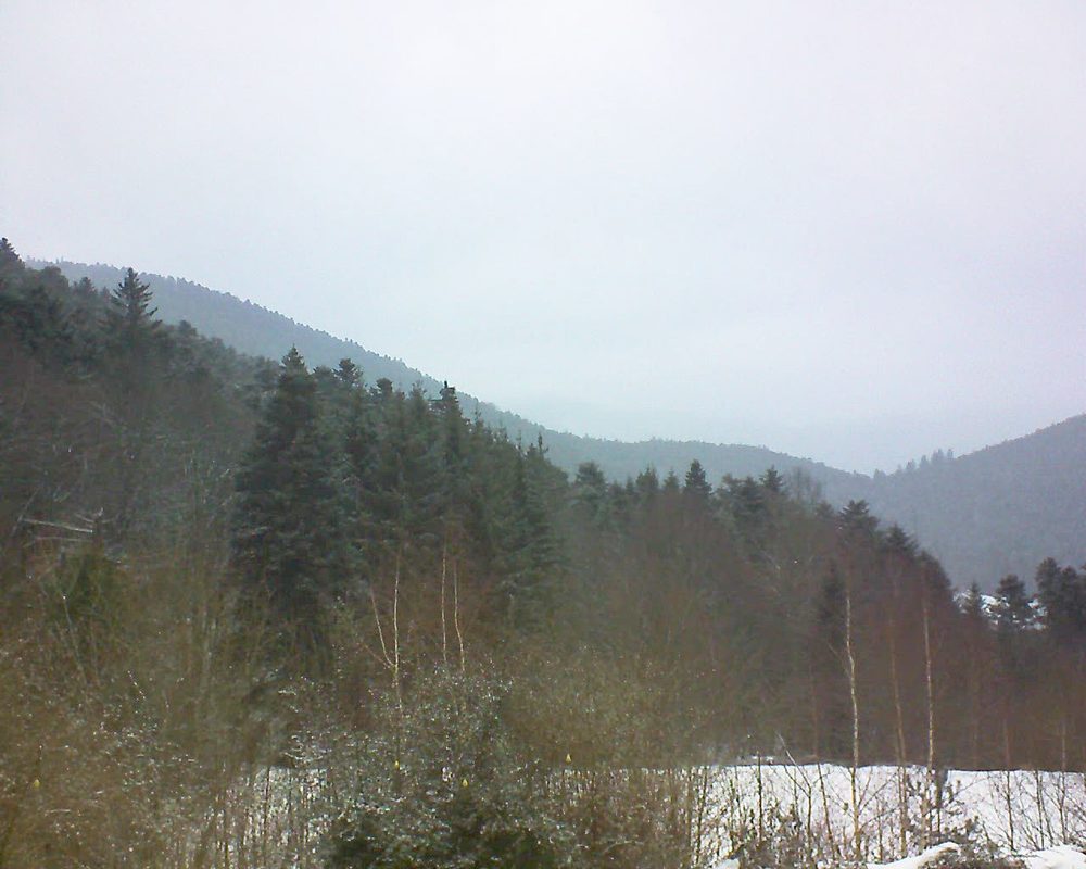 Le petit ballon vu depuis le Domaine Langmatt à Murbach le 03.02.2019 à 10:00 Le petit ballon (Alsace, Vosges) le 03.02.2019 à 10:00
