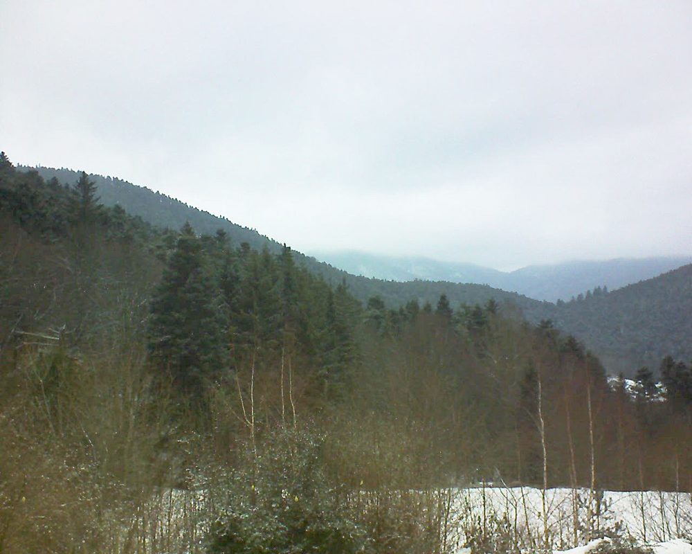 Le petit ballon vu depuis le Domaine Langmatt à Murbach le 03.02.2019 à 10:45 Le petit ballon (Alsace, Vosges) le 03.02.2019 à 10:45