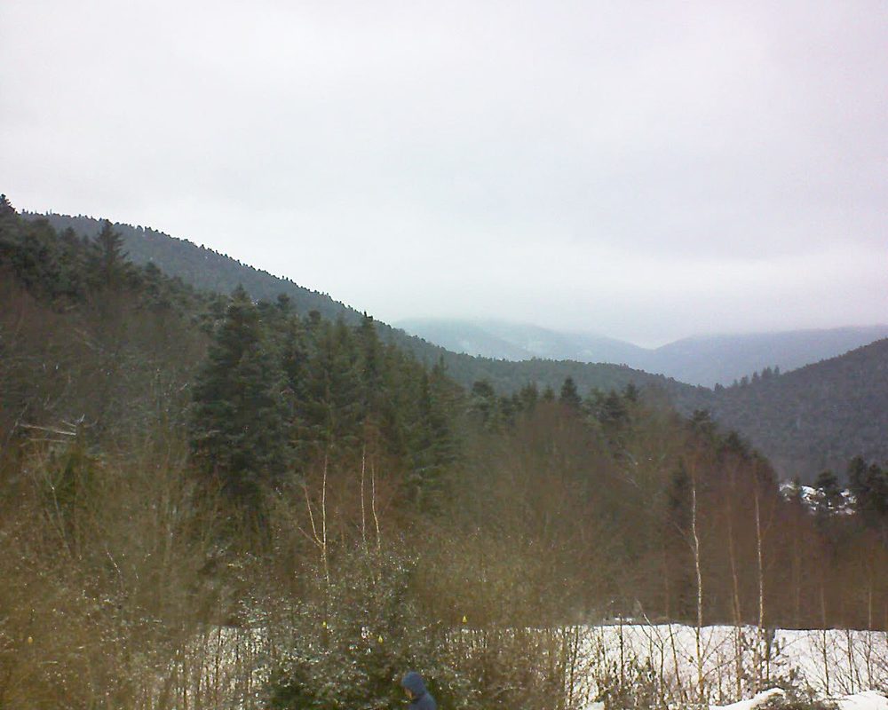 Le petit ballon vu depuis le Domaine Langmatt à Murbach le 03.02.2019 à 11:15 Le petit ballon (Alsace, Vosges) le 03.02.2019 à 11:15