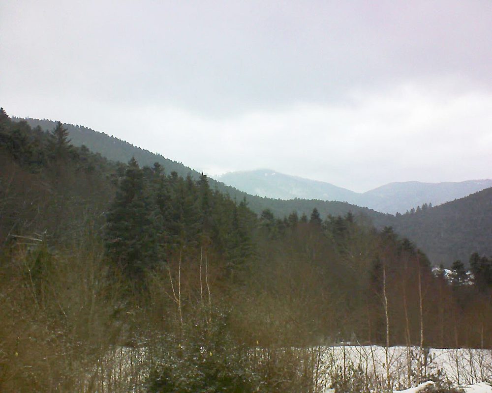 Le petit ballon vu depuis le Domaine Langmatt à Murbach le 03.02.2019 à 12:15 Le petit ballon (Alsace, Vosges) le 03.02.2019 à 12:15