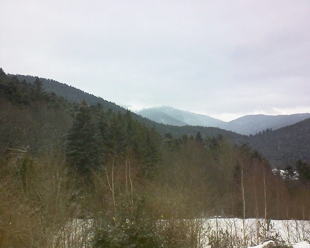 Le petit ballon vu depuis le Domaine Langmatt à Murbach le 03.02.2019 à 13:15 Le petit ballon (Alsace, Vosges) le 03.02.2019 à 13:15