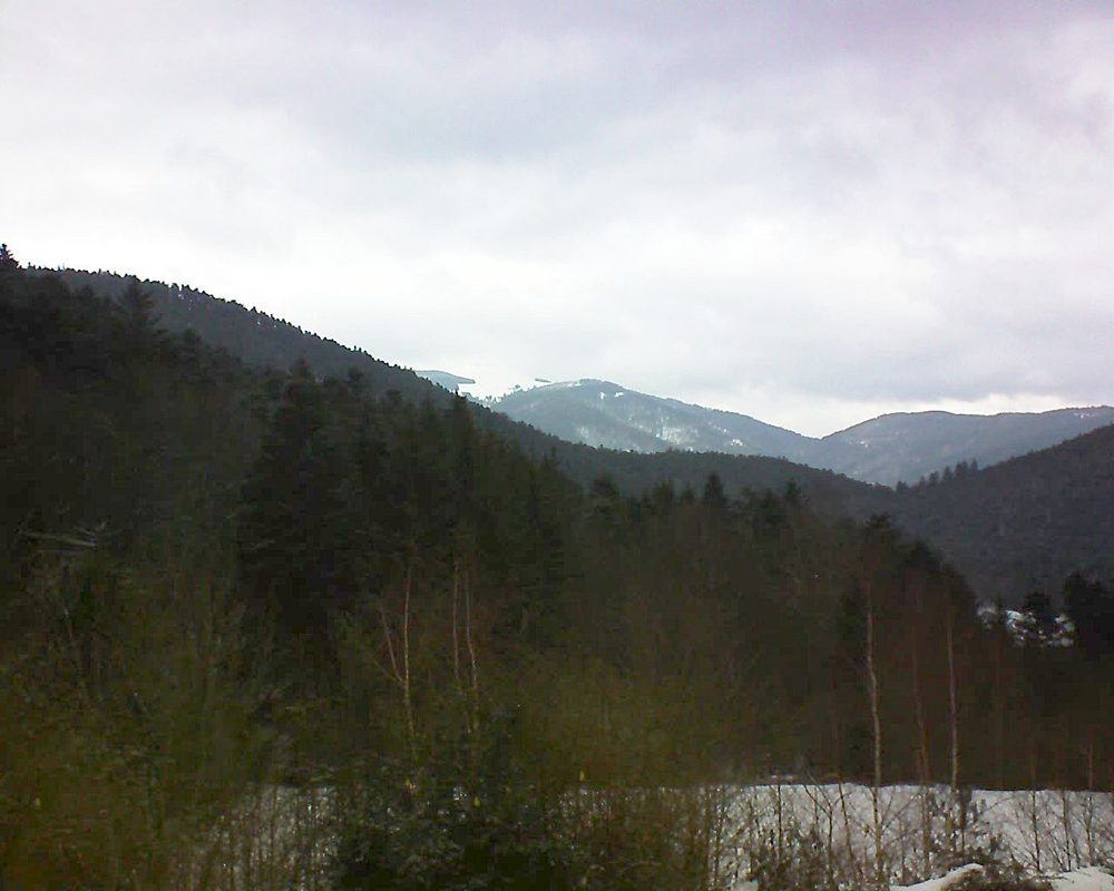 Le petit ballon vu depuis le Domaine Langmatt à Murbach le 03.02.2019 à 13:30 Le petit ballon (Alsace, Vosges) le 03.02.2019 à 13:30