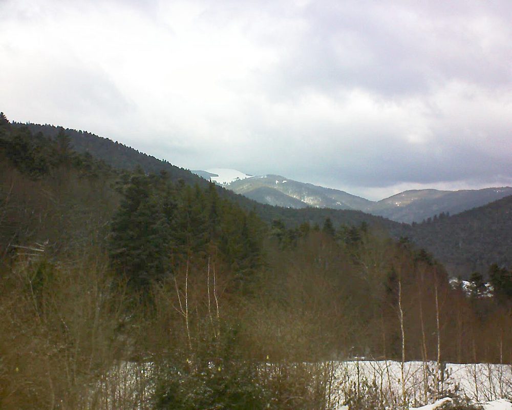 Le petit ballon vu depuis le Domaine Langmatt à Murbach le 03.02.2019 à 14:00 Le petit ballon (Alsace, Vosges) le 03.02.2019 à 14:00