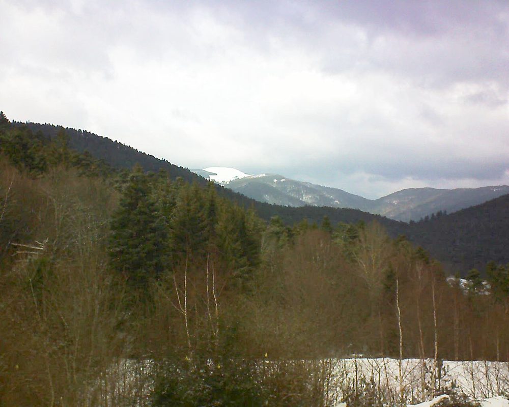 Le petit ballon vu depuis le Domaine Langmatt à Murbach le 03.02.2019 à 14:15 Le petit ballon (Alsace, Vosges) le 03.02.2019 à 14:15