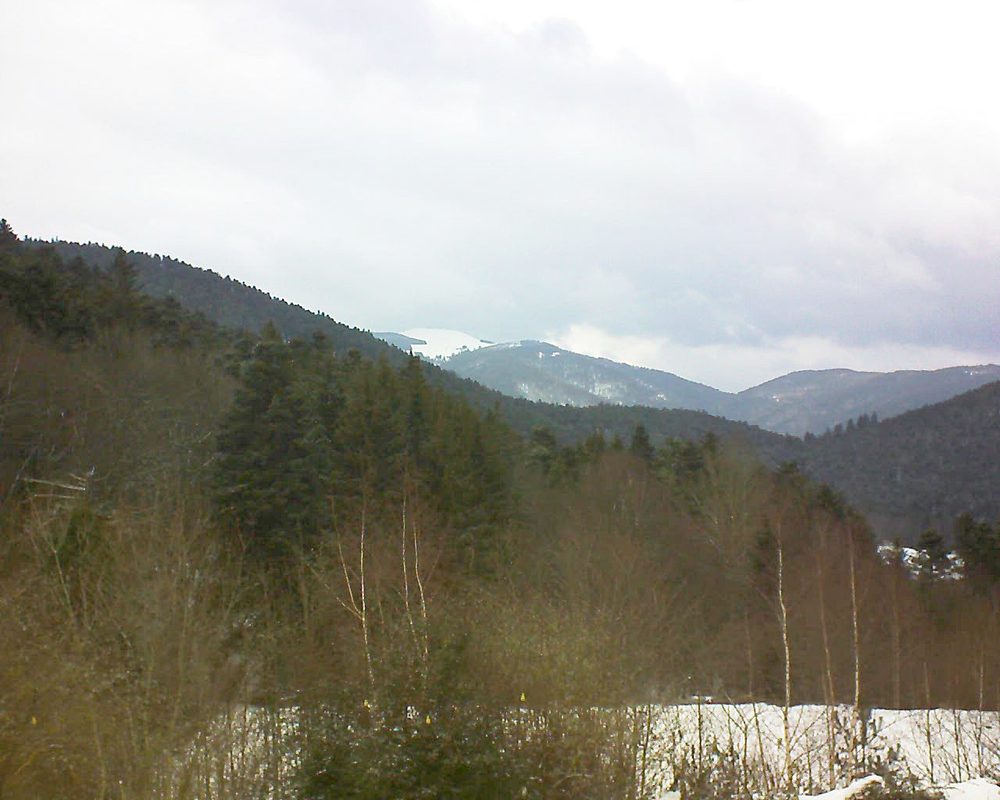 Le petit ballon vu depuis le Domaine Langmatt à Murbach le 03.02.2019 à 14:30 Le petit ballon (Alsace, Vosges) le 03.02.2019 à 14:30