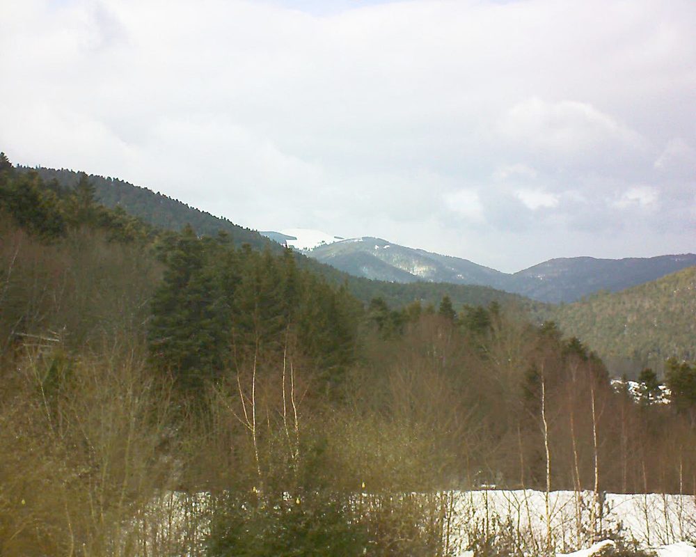 Le petit ballon vu depuis le Domaine Langmatt à Murbach le 03.02.2019 à 15:15 Le petit ballon (Alsace, Vosges) le 03.02.2019 à 15:15