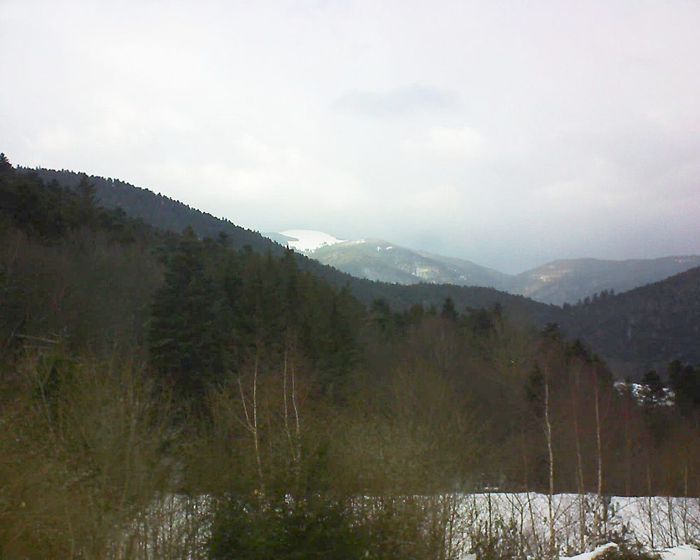 Le petit ballon vu depuis le Domaine Langmatt à Murbach le 03.02.2019 à 16:00 Le petit ballon (Alsace, Vosges) le 03.02.2019 à 16:00