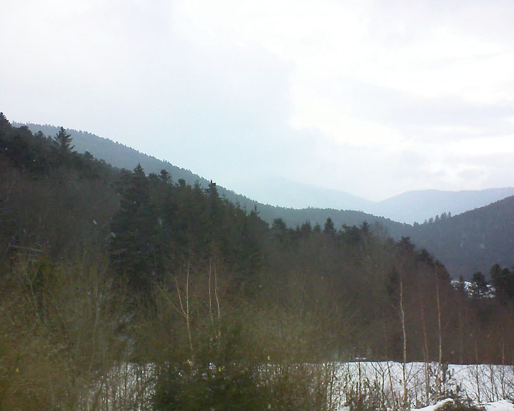 Le petit ballon vu depuis le Domaine Langmatt à Murbach le 03.02.2019 à 16:30 Le petit ballon (Alsace, Vosges) le 03.02.2019 à 16:30