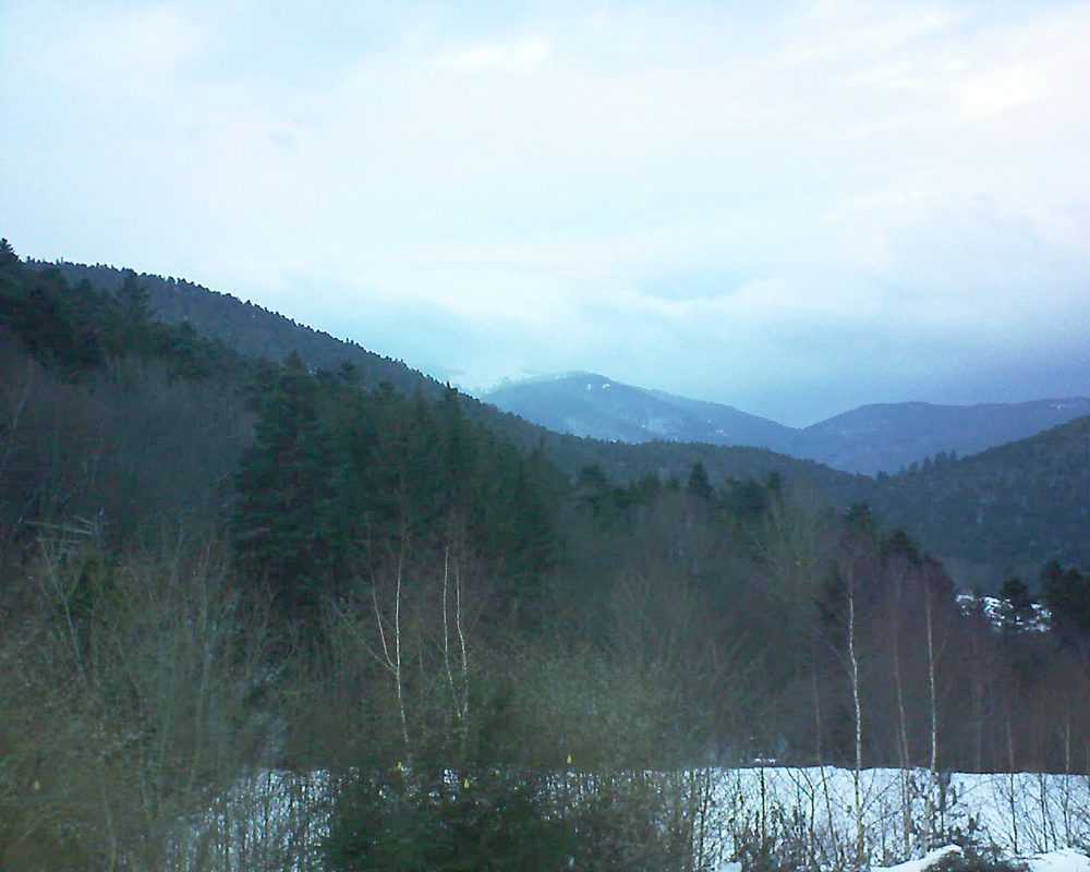 Le petit ballon vu depuis le Domaine Langmatt à Murbach le 03.02.2019 à 17:15 Le petit ballon (Alsace, Vosges) le 03.02.2019 à 17:15