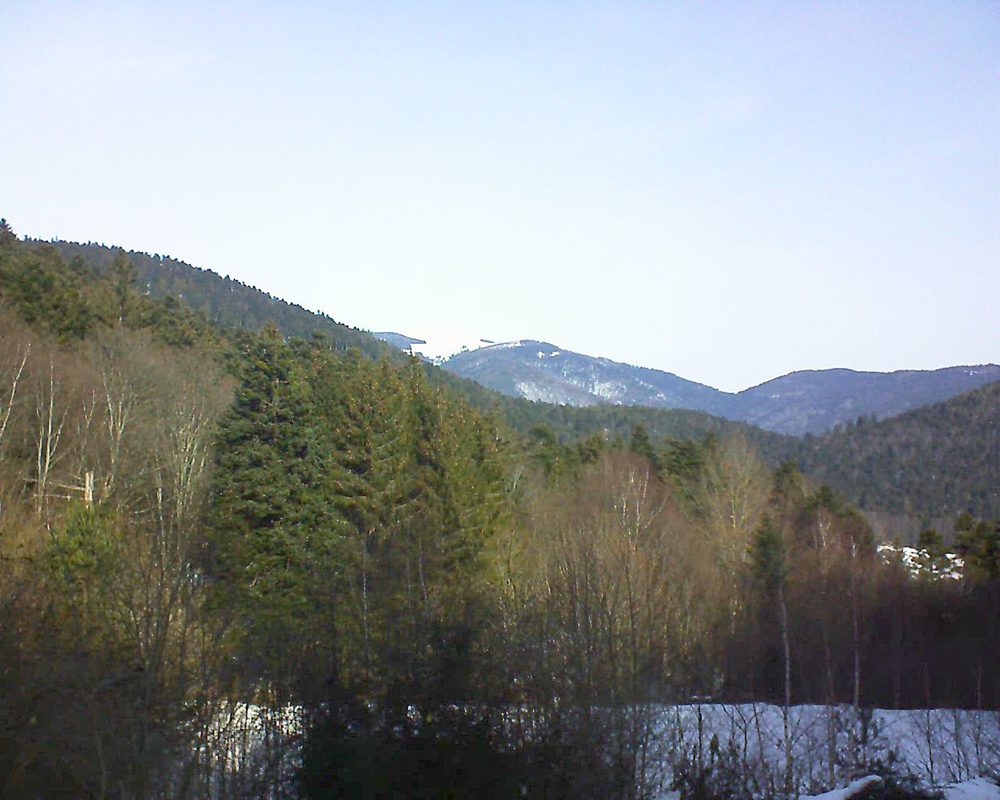 Le petit ballon vu depuis le Domaine Langmatt à Murbach le 04.02.2019 à 11:15 Le petit ballon (Alsace, Vosges) le 04.02.2019 à 11:15