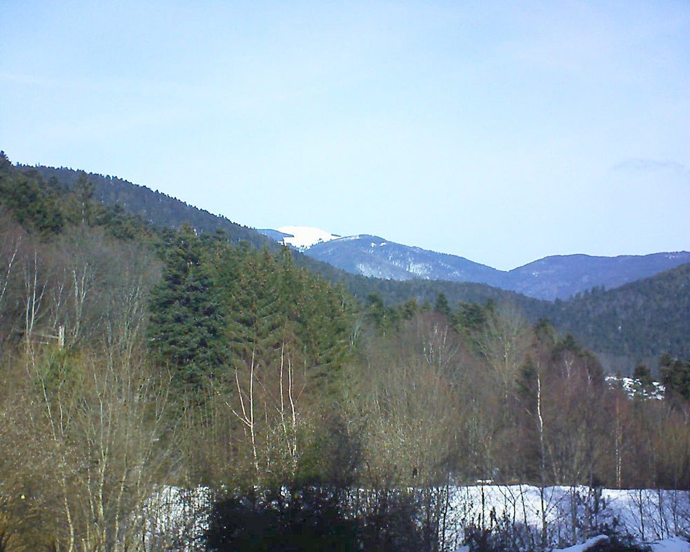 Le petit ballon vu depuis le Domaine Langmatt à Murbach le 04.02.2019 à 12:00 Le petit ballon (Alsace, Vosges) le 04.02.2019 à 12:00