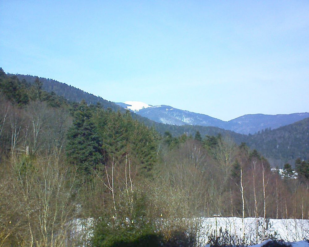 Le petit ballon vu depuis le Domaine Langmatt à Murbach le 04.02.2019 à 12:45 Le petit ballon (Alsace, Vosges) le 04.02.2019 à 12:45