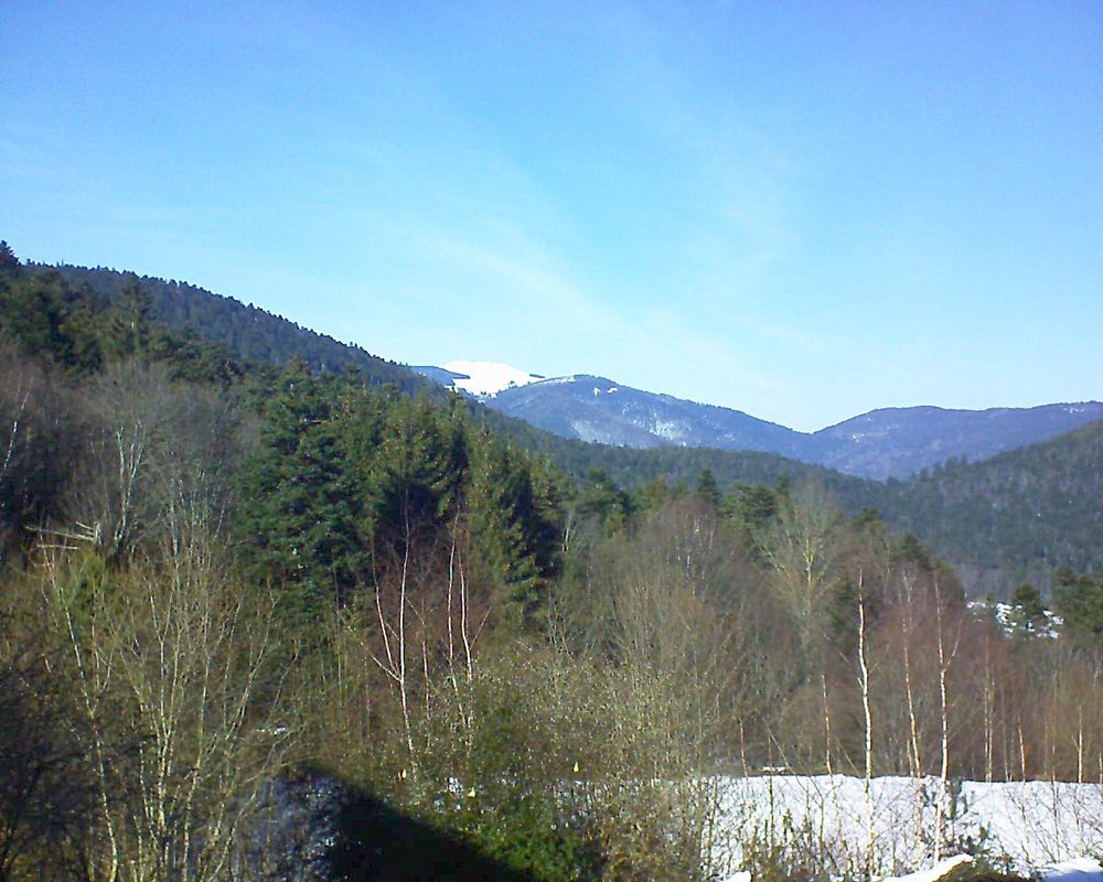 Le petit ballon vu depuis le Domaine Langmatt à Murbach le 04.02.2019 à 14:00 Le petit ballon (Alsace, Vosges) le 04.02.2019 à 14:00