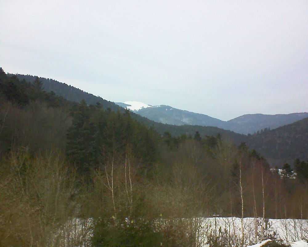 Le petit ballon vu depuis le Domaine Langmatt à Murbach le 04.02.2019 à 16:30 Le petit ballon (Alsace, Vosges) le 04.02.2019 à 16:30