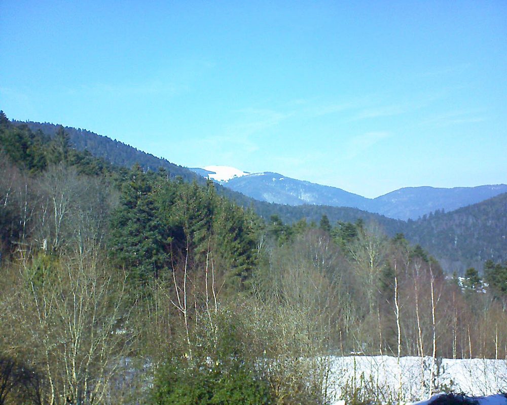 Le petit ballon vu depuis le Domaine Langmatt à Murbach le 05.02.2019 à 13:30 Le petit ballon (Alsace, Vosges) le 05.02.2019 à 13:30