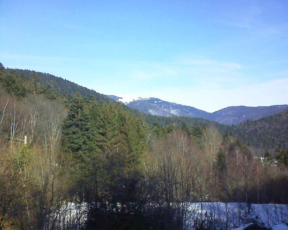 Le petit ballon vu depuis le Domaine Langmatt à Murbach le 06.02.2019 à 11:30 Le petit ballon (Alsace, Vosges) le 06.02.2019 à 11:30