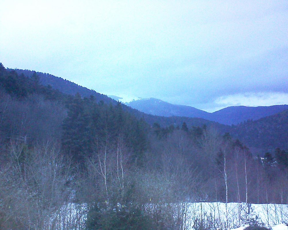 Le petit ballon vu depuis le Domaine Langmatt à Murbach le 07.02.2019 à 08:00 Le petit ballon (Alsace, Vosges) le 07.02.2019 à 08:00