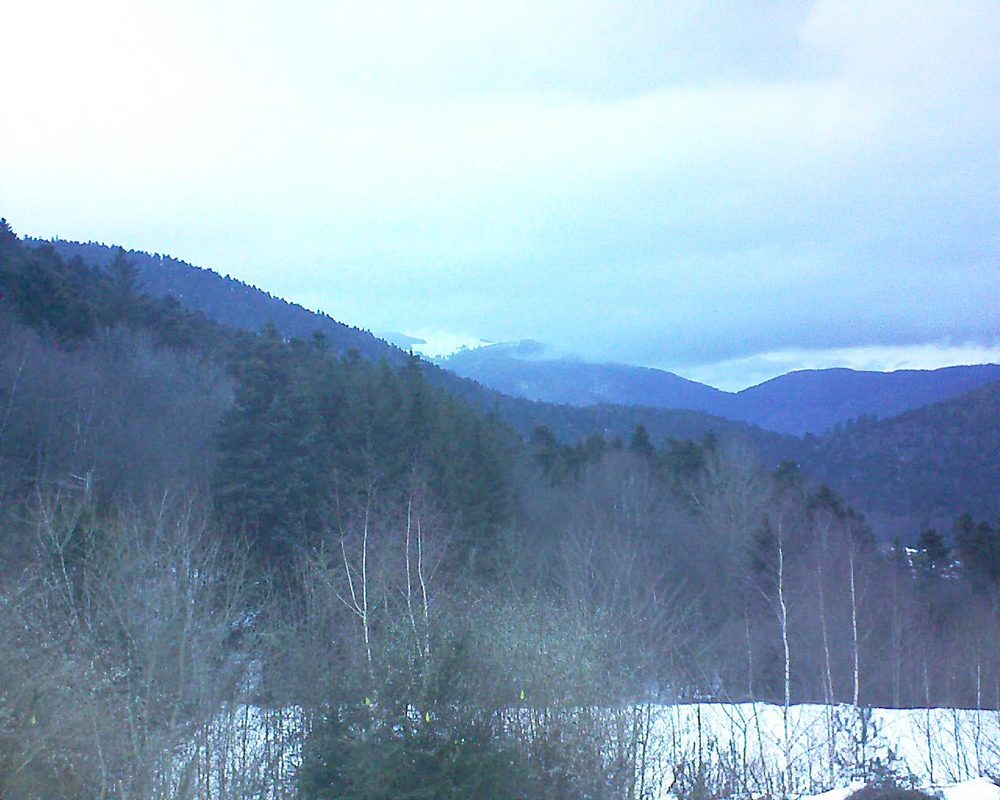 Le petit ballon vu depuis le Domaine Langmatt à Murbach le 07.02.2019 à 08:15 Le petit ballon (Alsace, Vosges) le 07.02.2019 à 08:15