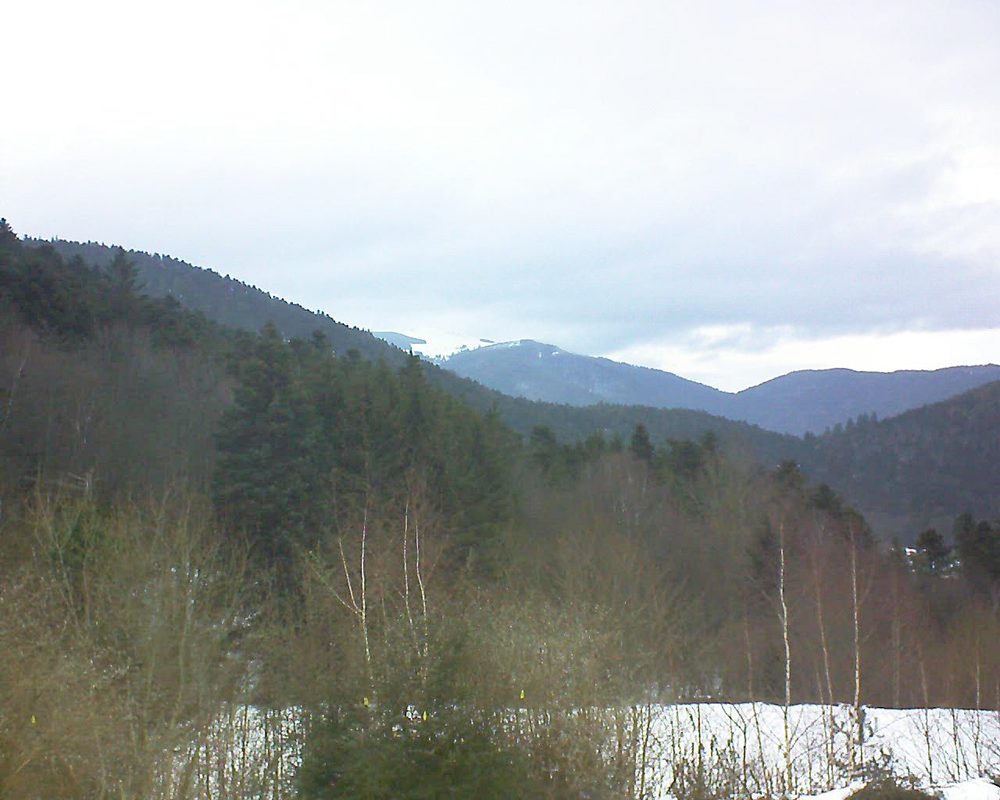 Le petit ballon vu depuis le Domaine Langmatt à Murbach le 07.02.2019 à 09:15 Le petit ballon (Alsace, Vosges) le 07.02.2019 à 09:15