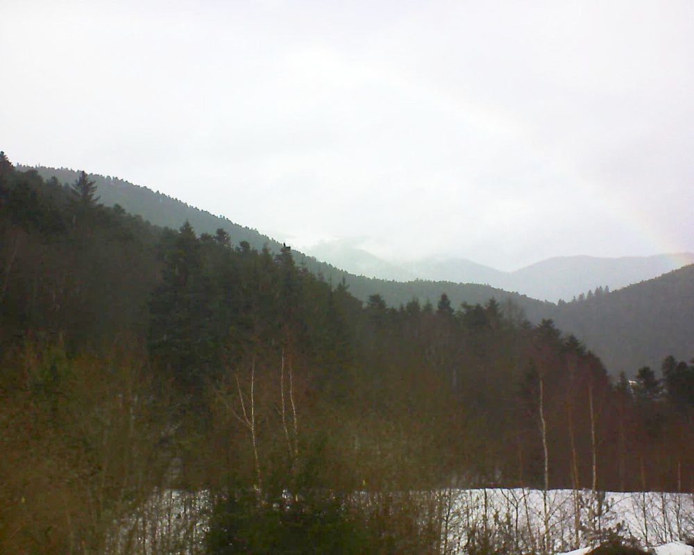 Le petit ballon vu depuis le Domaine Langmatt à Murbach le 07.02.2019 à 11:45 Le petit ballon (Alsace, Vosges) le 07.02.2019 à 11:45
